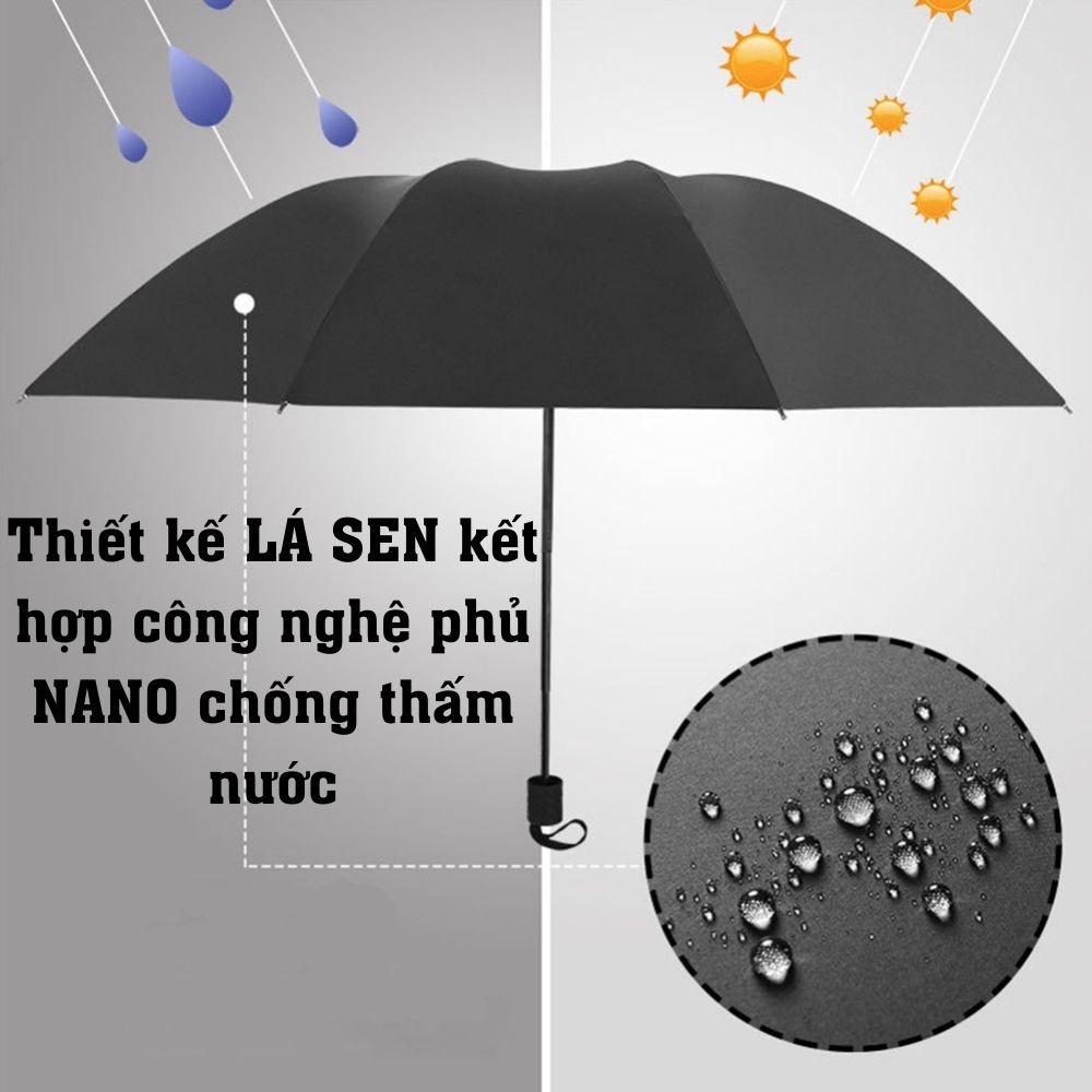 Ô gấp gọn 2 lớp⚡️ 𝐒𝐈𝐄̂𝐔 𝐓𝐎 ⚡️ khổng lồ đường kính 122cm chống thấm chống UV đủ 5 màu