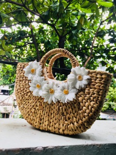 TÚI CÓI HOA CÚC TRẮNG (Ảnh thật shop tự chụp)