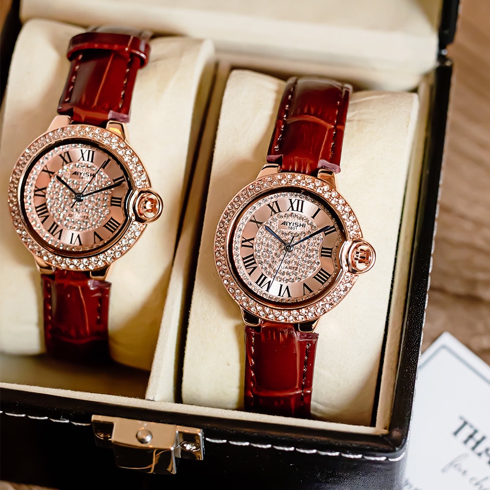 Đồng hồ nữ chính hãng dây da giá rẻ đẹp chống nước thời trang cao cấp Rozida'1 DH11 | BigBuy360 - bigbuy360.vn