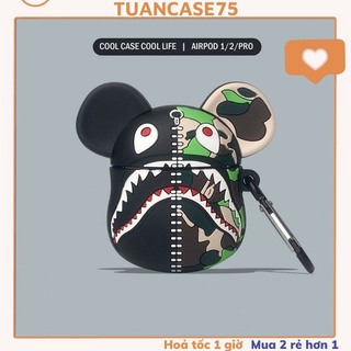 🔥 Case Ap 1/2 & Pro 🔥 Freeship 🔥 VỎ BỌC MODEL BEARBRICK Cho Tai Nghe Không Dây (Bluetooth) - Tuancase75