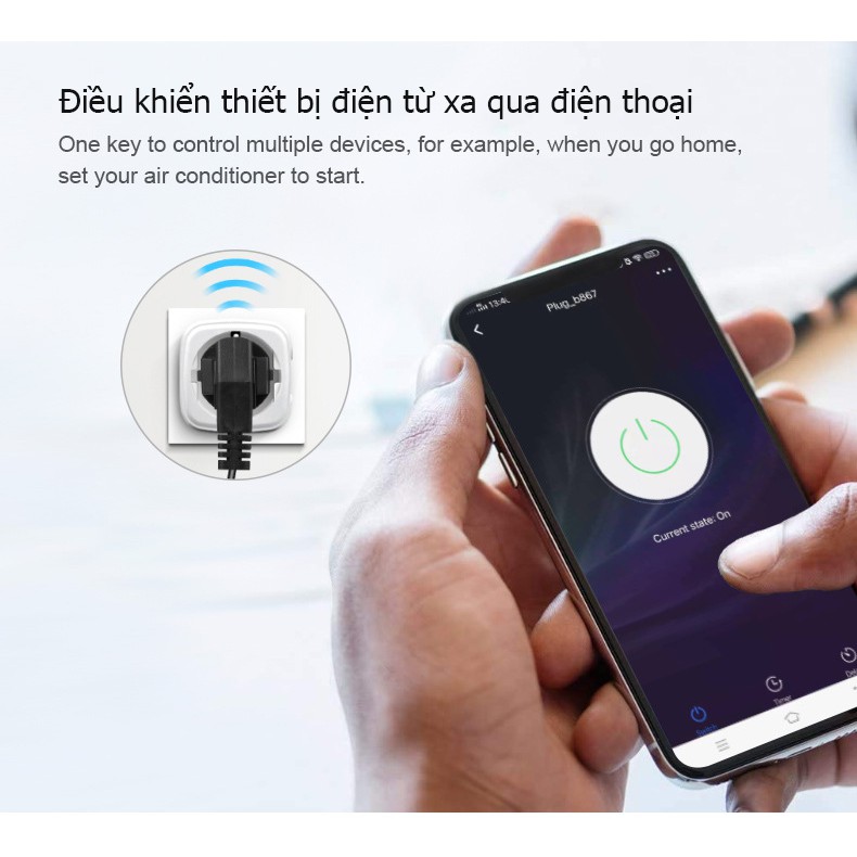 Ổ Cắm Wifi Điều Khiển Từ Xa TUYA ,SMART LIFE công tắc điều khiển từ xa wifi, ổ cắm hẹn giờ, công tắc hẹn giờ lùi