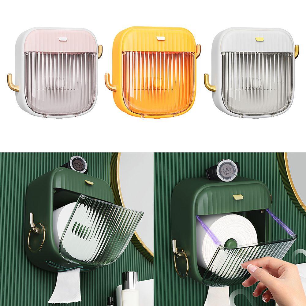 KUNHEV Hộp Đựng Khăn Giấy Treo Tường Tự Dính Tiện Dụng