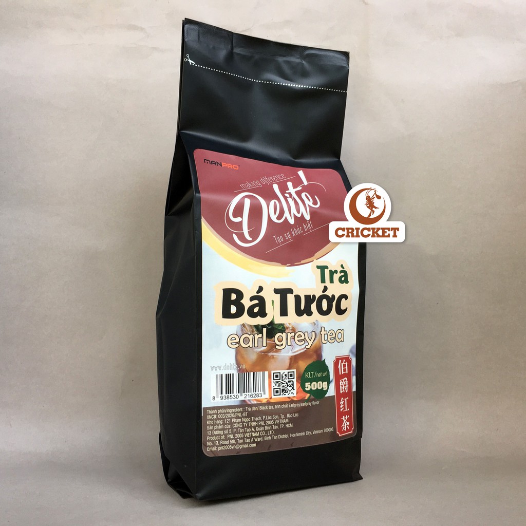 Trà Đen Bá Tước CAO CẤP DELITE (500g) - Nguyên liệu pha chế Trà Sữa nhanh &amp; thơm ngon tuyệt hảo