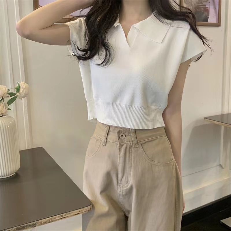 Áo polo Dệt Kim Tay Ngắn Thời Trang Mùa Hè 2022