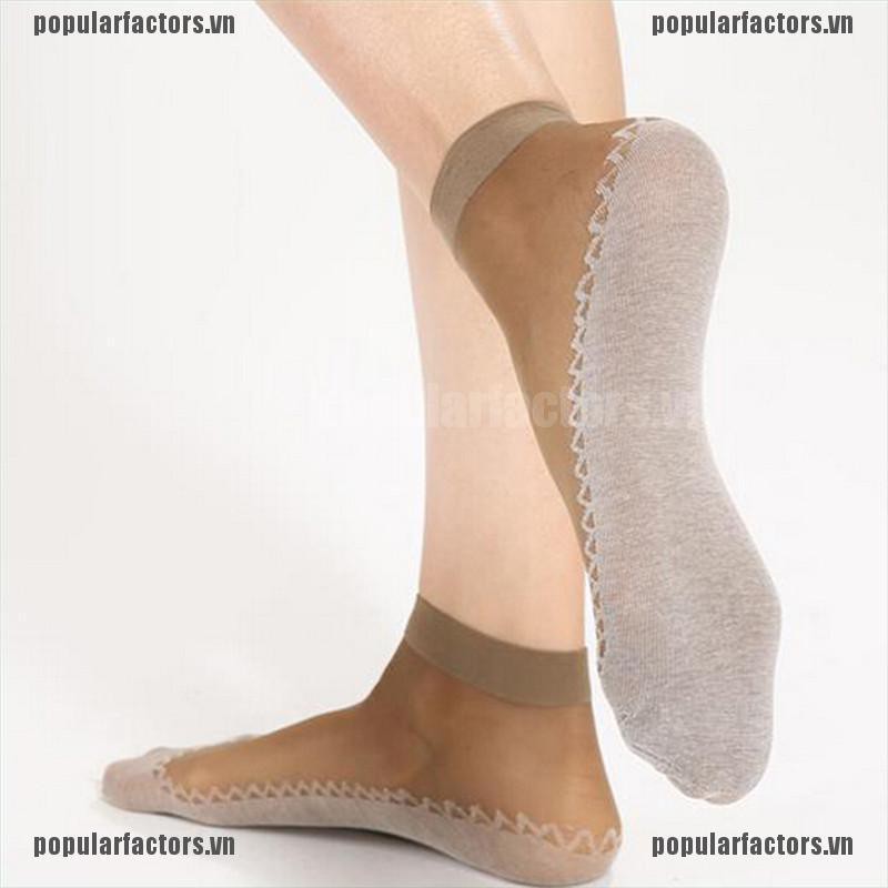Bộ 5 Đôi Vớ Siêu Mỏng Chống Trượt Chất Lượng Cao Cho Nữ
