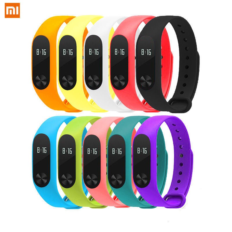 Mới Dây Đeo Silicon Thay Thế Cho Đồng Hồ Thông Minh Xiaomi Miband 2