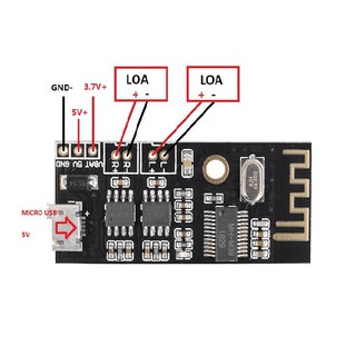 Mạch khuếch đại âm thanh qua bluetooth 4.2 tích hợp