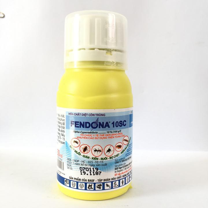 Chế phẩm diệt muỗi, côn trùng Fendona 10SC chai 50ml