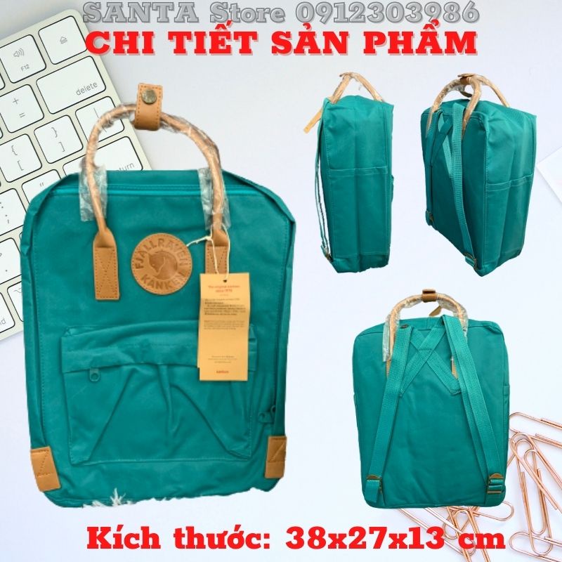 Balo Kanken mini No2 quai da thời trang cao cấp đựng đồ nhỏ gọn xinh xắn, cho bé trai gái đi học mẫu giáo SANTA STORE