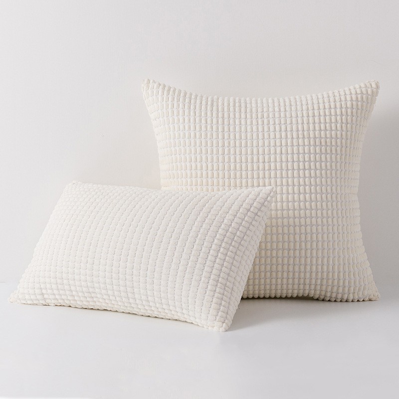 Vỏ Gối Tựa Lưng Nhung Dập Caro Ô Nhỏ Sang Trọng | BigBuy360 - bigbuy360.vn