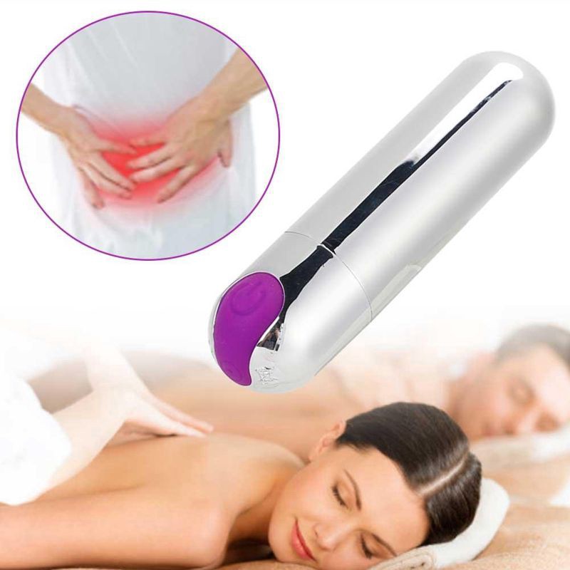 Gậy Châm Cứu Mát Xa Rung Điện 24K Không Dây 12 Cấp Độ Châm Cứu Mát Xa Mini Pin Sạc Lại  FS1043