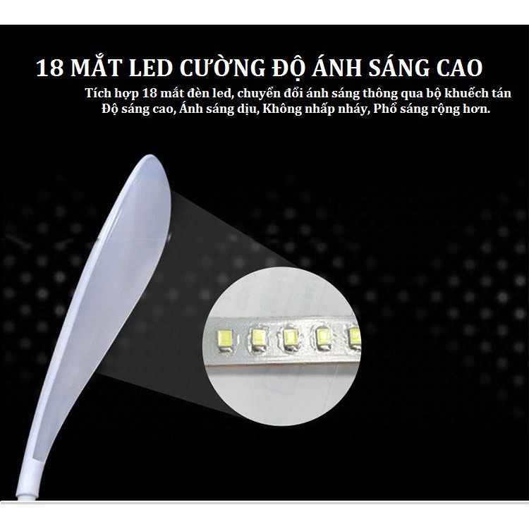 [Chính Hãng] Đèn Led Để Bàn Chống Cận Thị Dùng Pin Dung Lượng Lớn Tích Hợp Loa Bluetooth Siêu Trầm Để Bàn Cho Học Sinh