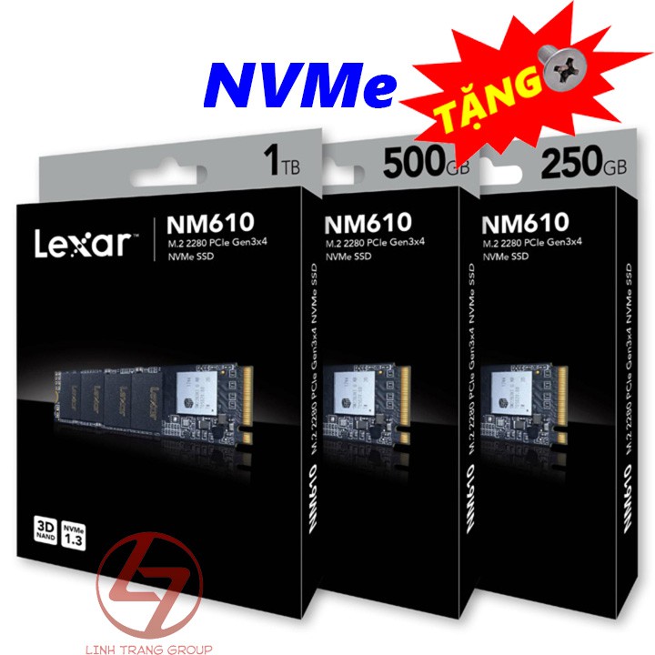 Ổ cứng SSD PCIe NVMe Lexar NM610, NM610 Pro, NM620 250GB 256GB 500GB 1TB - bảo hành 3 năm - SD20/21/22/125 | BigBuy360 - bigbuy360.vn