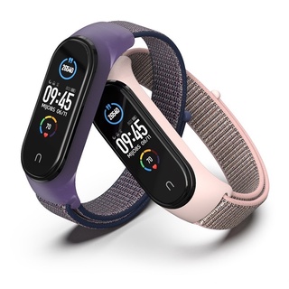 [Mi band 5/6] Dây đeo nylon mặt cao su Mi band 5, miband 6 MIJOBS - dây đeo thay thế nylon/silicon MIJOBS