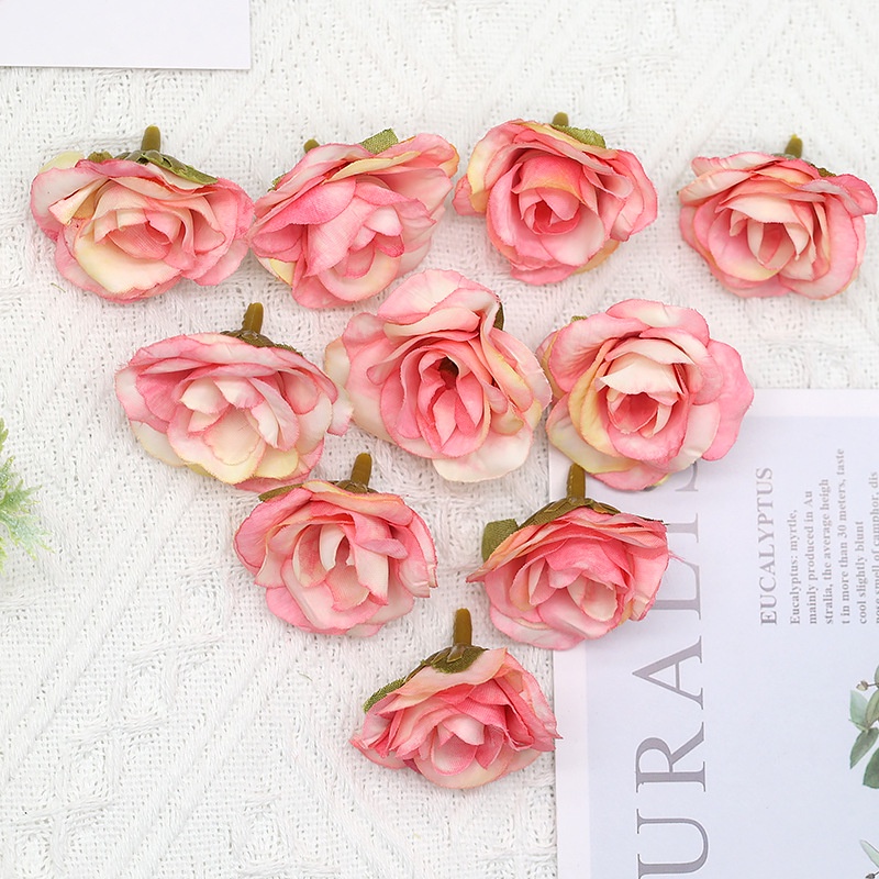 Bó Hoa Hồng Giả 12 Màu Trang Trí Phòng Khách