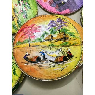 Tranh mẹt tre trang trí vách tường