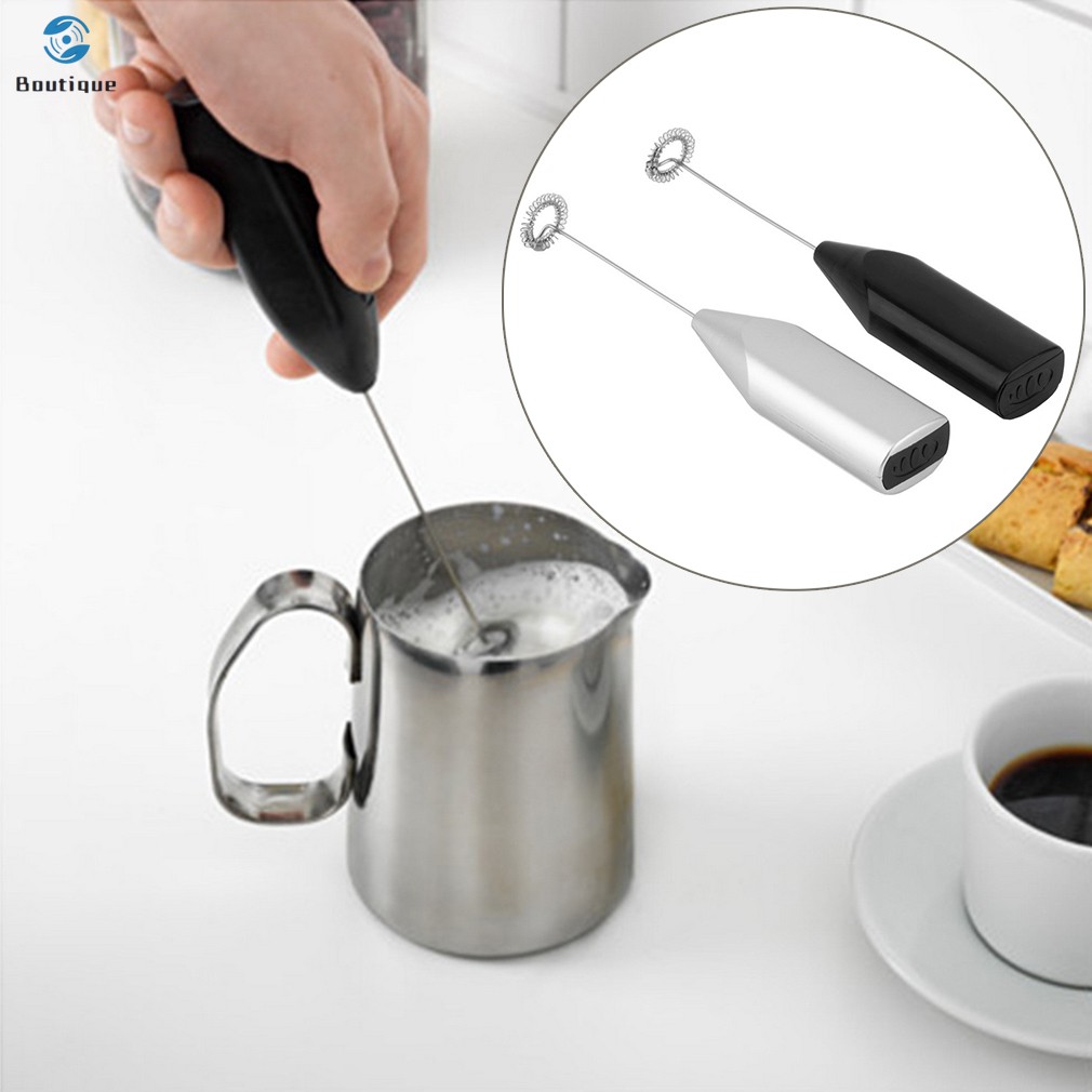 Máy tạo bọt sữa cà phê espresso bằng kim loại cầm tay