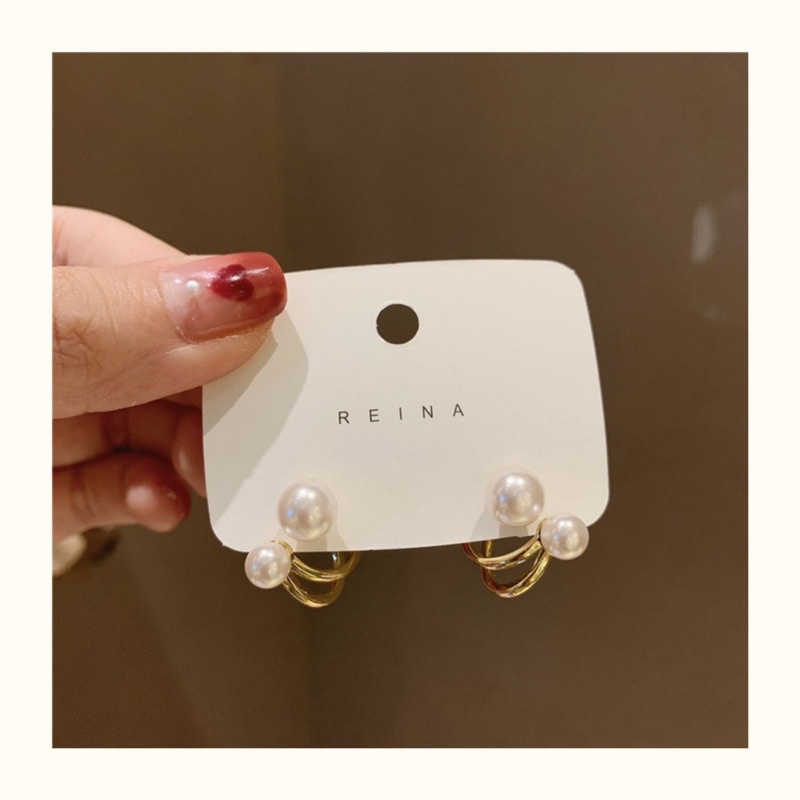 Khuyên tai đính hạt xinh - Maben