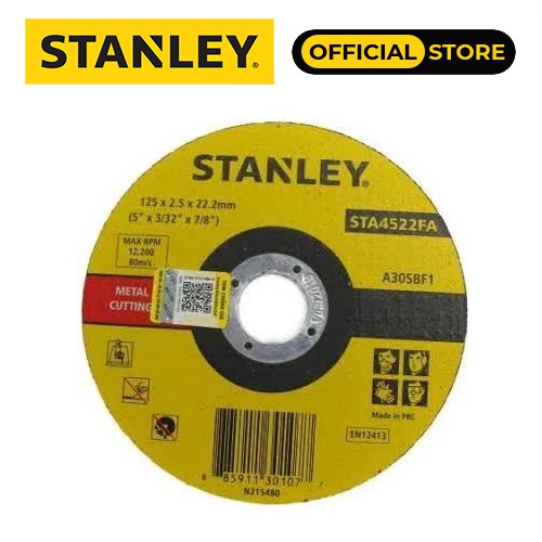 Đá cắt 125 x 2.5 x 22mm Stanley STA4522FA