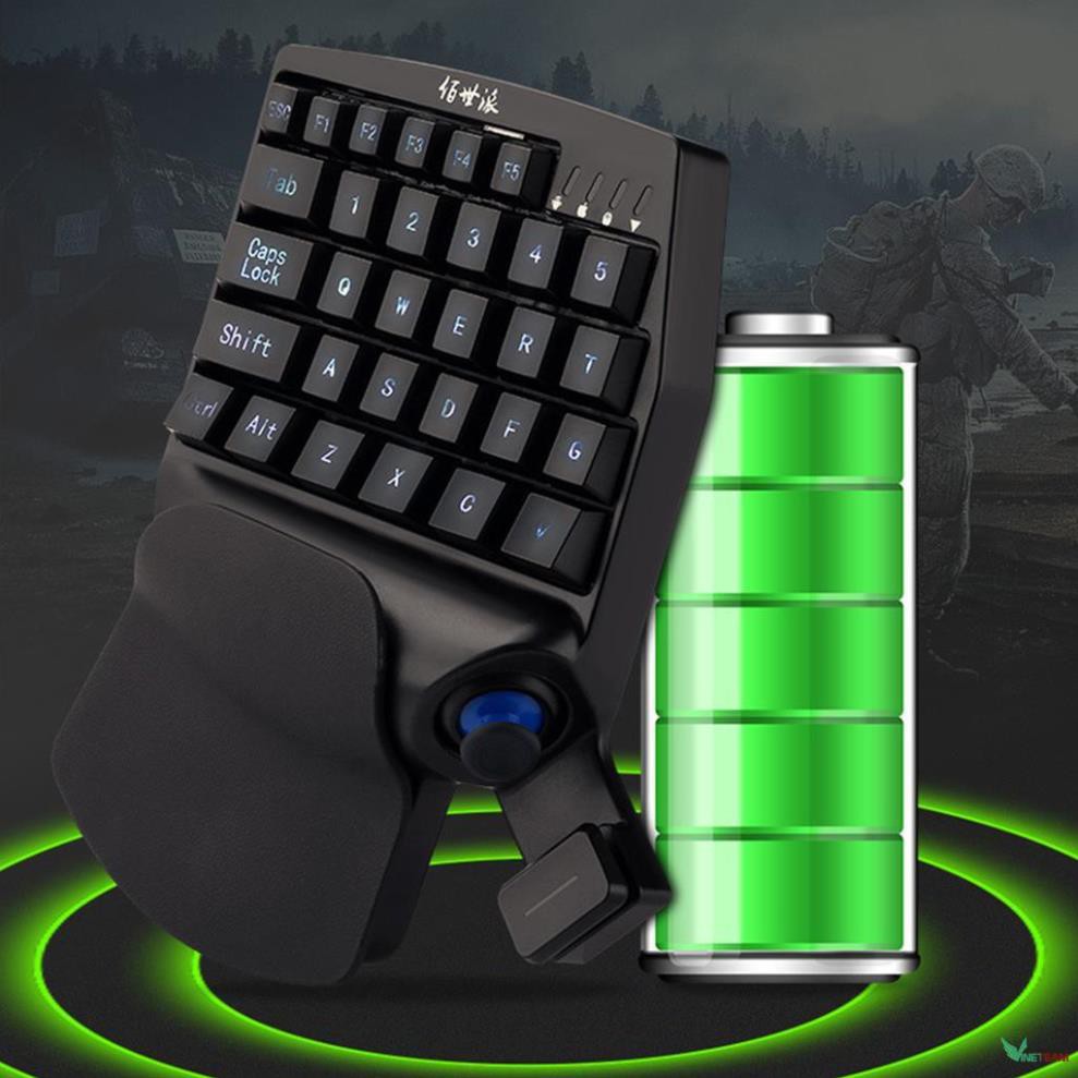 Bàn phím cơ 1 tay kiêm bộ chuyển đổi game Chơi Pubg PSB-P1✔Có cần gạt Analog ✔Kết nối Bluetooth✔BH-6 tháng -dc3983