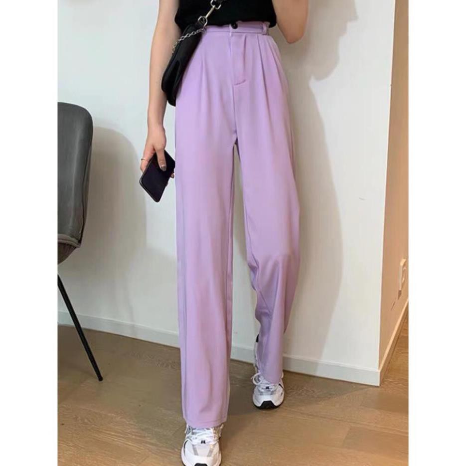 [SIÊU HOT] Quần Culottes Nữ Cạp Cao Vải Đũi ** Quần Suông Nữ Ống Rộng Dáng Dài 2 Màu ** | BigBuy360 - bigbuy360.vn