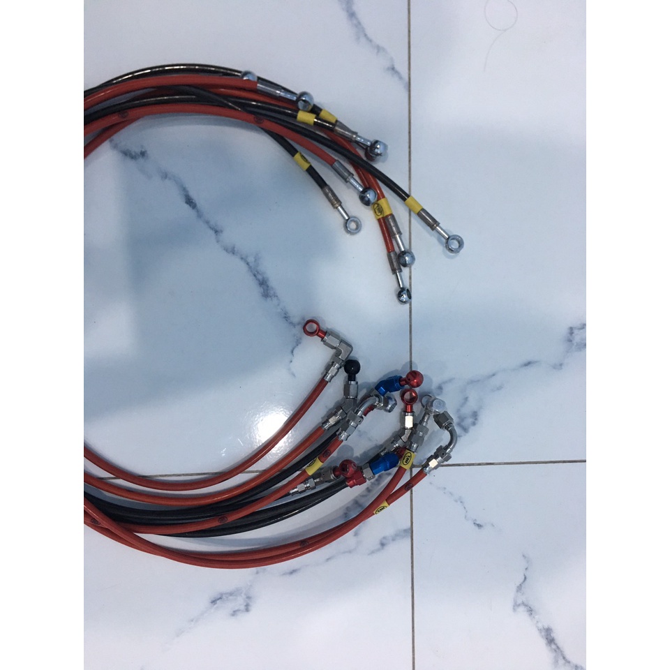 Dây dầu Hell inox nhôm dùng cho nhiều loại xe số Exciter Raider Satria Winner Sonic AB NVX