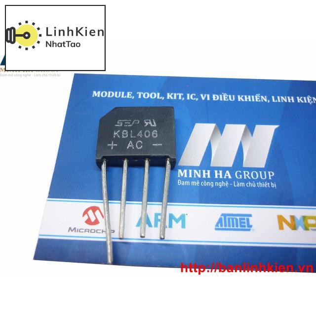 [Sale] Diode Cầu 4A 1000V KBL410 (Vuông)