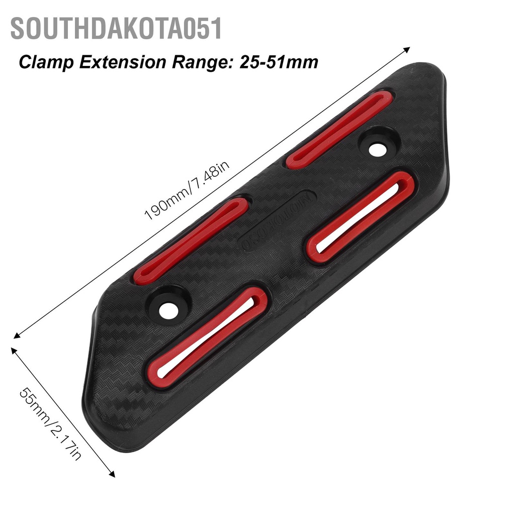 Southdakota051 Ống xả Tấm chắn nhiệt Che cách cho xe máy 4 thì ATVs UTVs Xe địa hình