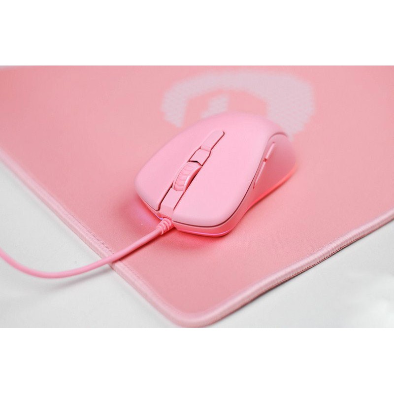 Chuột chơi game Dareu EM908 Pink Led RGB chính hãng