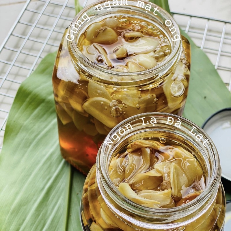 Mật ong ngâm gừng, tỏi, nghệ, đu đủ đực, Đặc Sản Ngon Lạ Đà Lạt