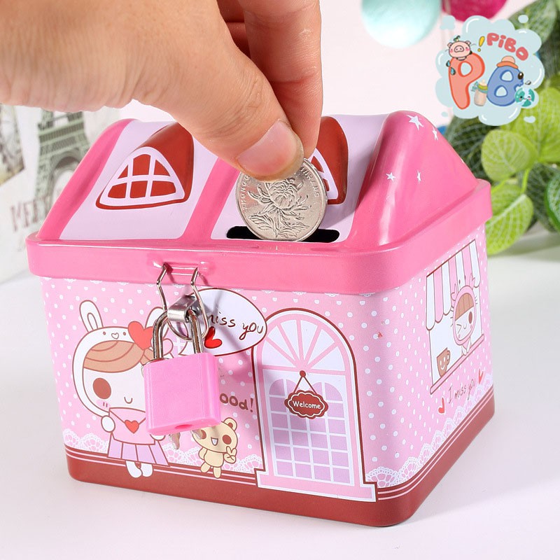 Két Sắt Mini Tiết Kiệm Tiền Hình Ngôi Nhà Có Khóa Siêu Ngộ Nghĩnh Cho Bé– Pibo Store | BigBuy360 - bigbuy360.vn