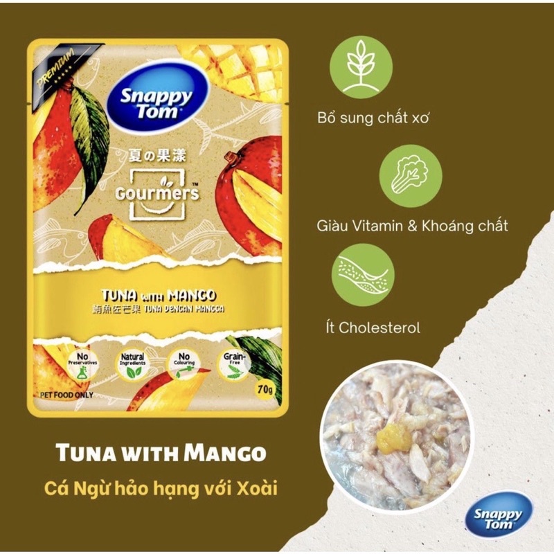 Pate cho chó mèo snappy tom hoa quả