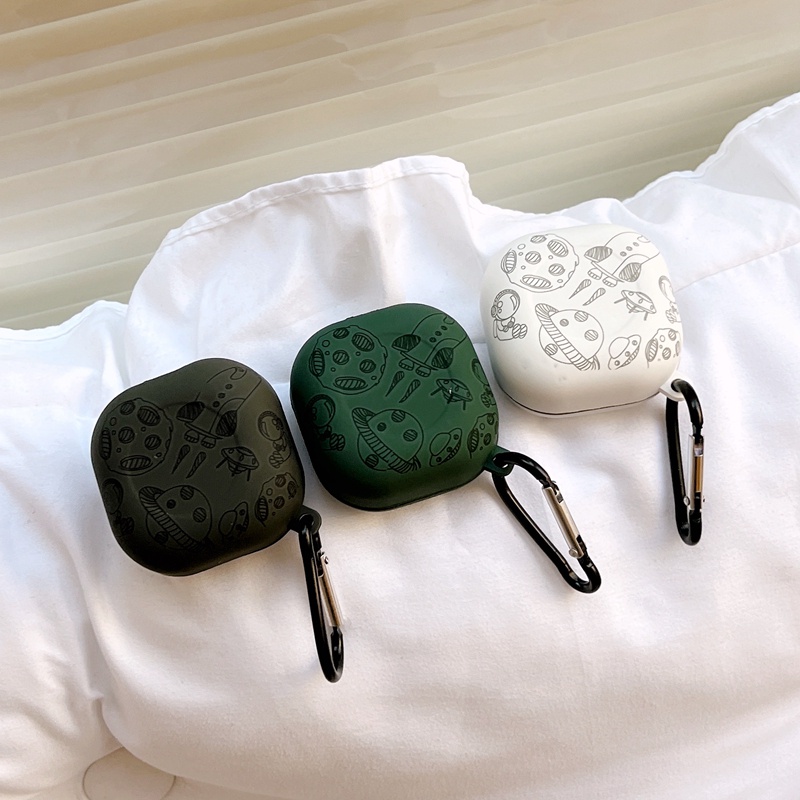 Đối với Samsung Galaxy Buds Live TWS Summer Peach Fruit Earphones Case cho Samsung Buds 2 Hộp đựng cặp đôi hoạt hình phi hành gia gấu dễ thương cho Samsung Buds Pro Vỏ bảo vệ chống rơi
