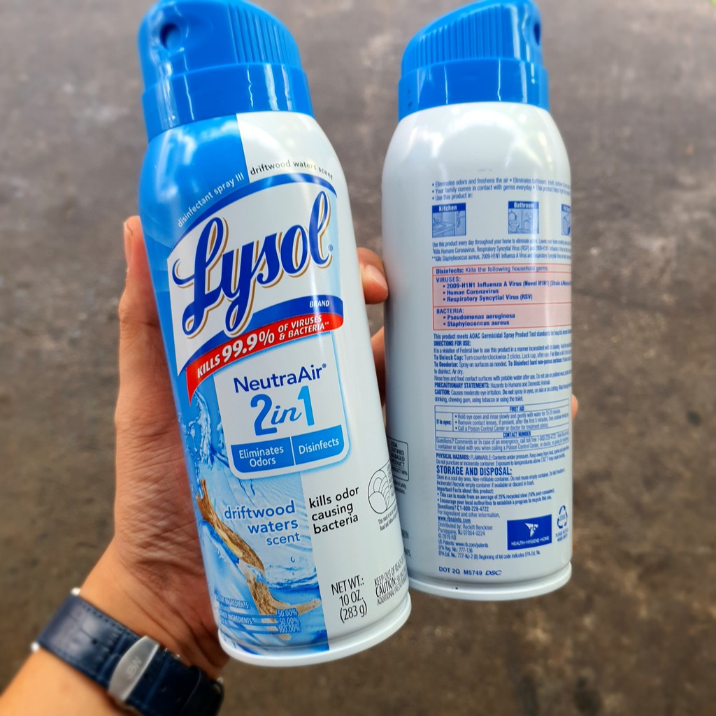 Lysol xịt phòng Neutra Air 2 in 1 khử trùng khử mùi ( hàng Mỹ )