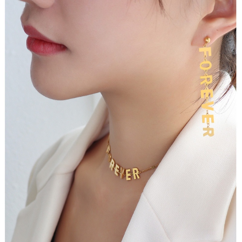 Bông Tai Hoặc Dây Chuyền FOREVER Titan Ko Han Rỉ TT 3971