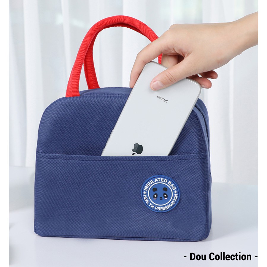 [Dou Collection] Túi Giữ Cách Nhiệt Đựng Cơm Trưa Chống Nước Cao Cấp Vải Oxford 600D 23x14x20cm - Lunch Bag - Mã TG001