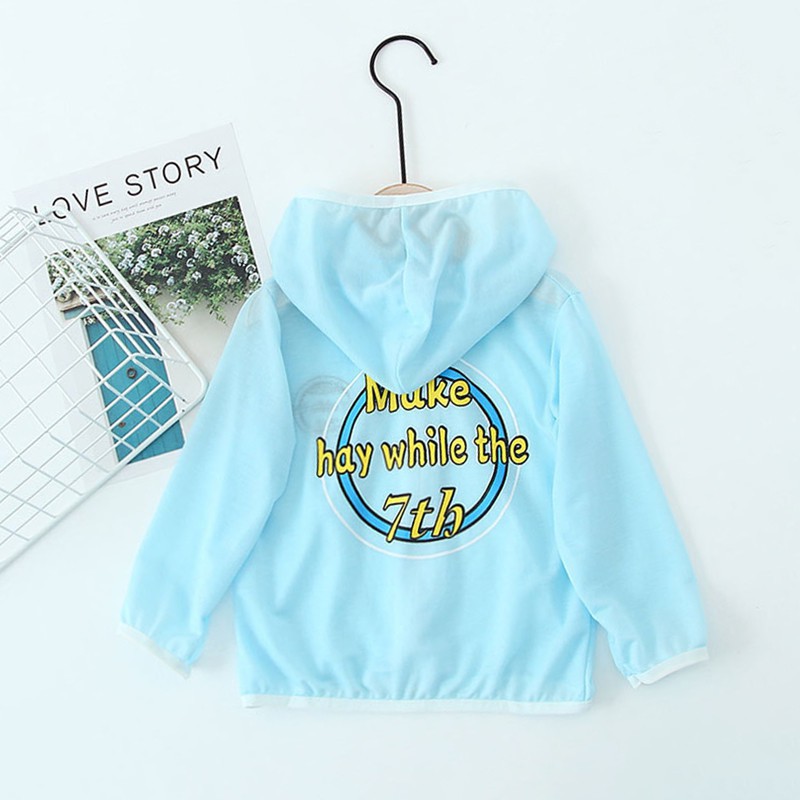 Áo Khoác Hoodie Tay Dài Hoạ Tiết Hoạt Hình Se7En Cho Bé 1-6 Tuổi