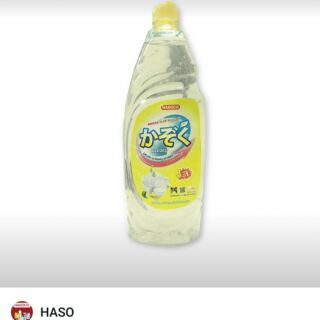 Nước rửa chén hasoco kazoku, hương chanh, chai 750g.