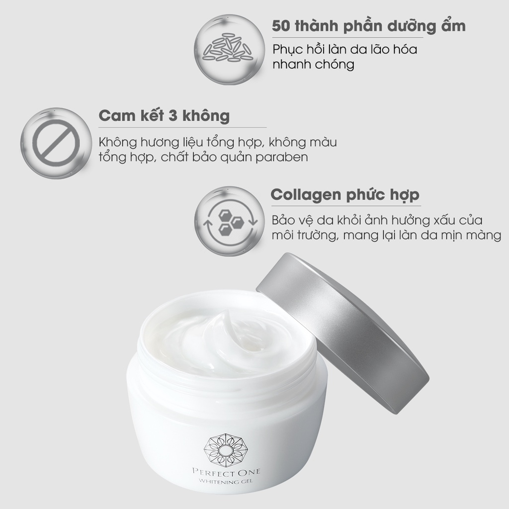 Kem dưỡng ẩm làm sáng da mặt PERFECT ONE Whitening Gel