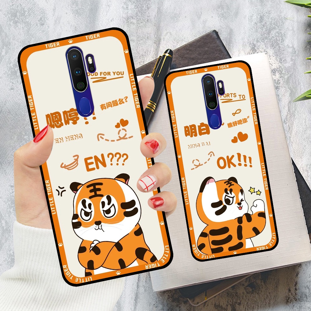 Ốp Oppo A5 2020 / A9 2020 / A11 2020 in hình cặp đôi doremon, hổ, khủng long dễ thương