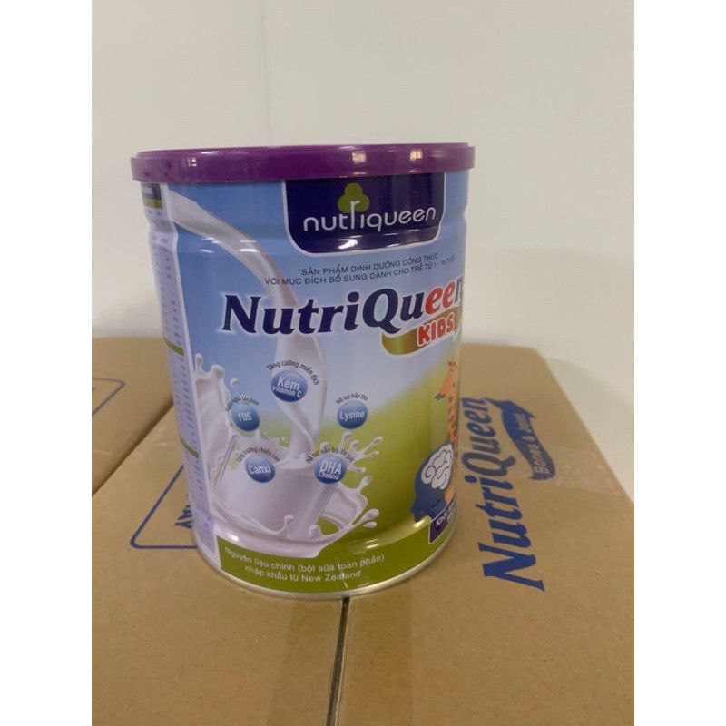 Sữa Bột NUTRIQUEEN KID  (Nguyên Liệu NK Từ Châu Âu và New Zealand ) Lon 900g -Bổ Sung Dưỡng Chất Cho Trẻ Từ 1-15 Tuổi