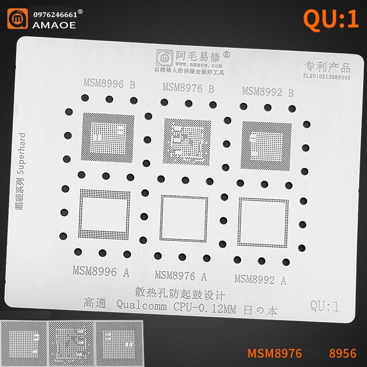 Vỉ CPU Qualcomm các mã QU1-2-3-4-5-6