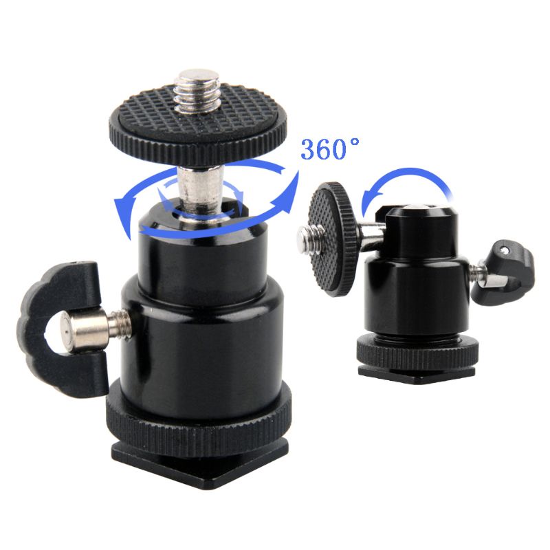 Giá đỡ đèn flash mini bằng kim loại 1/4&quot; cho máy ảnh