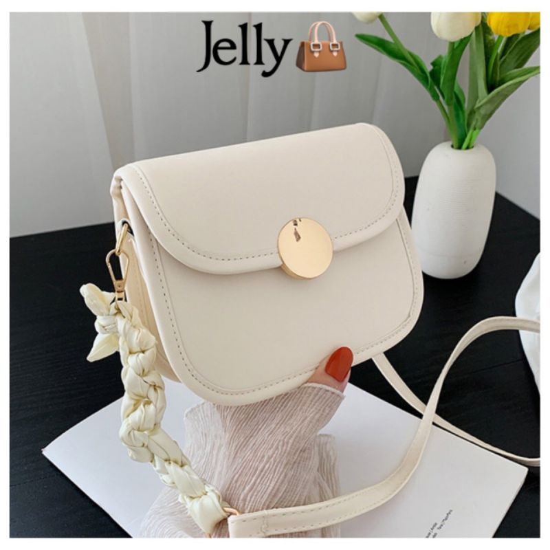 Túi đeo chéo nữ đẹp da mềm, túi xách nữ đeo chéo thời trang khoá tròn cute đi chơi