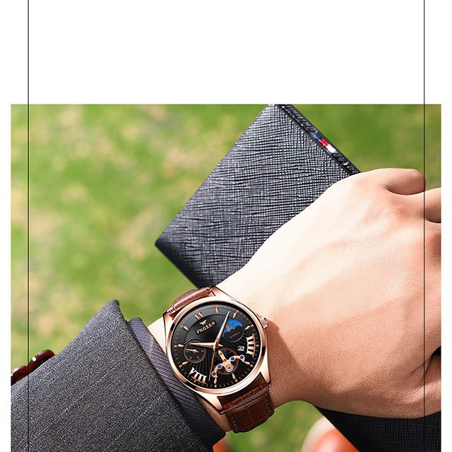 Đồng hồ nam chính hãng,Đồng hồ nam dây thép cao cấp không gỉ chính hãng FNGEEN  cao cấp đẹp 5606 - Aka Mart