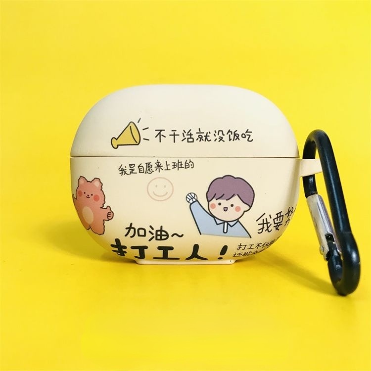 【Chất Lượng Cao】 Vỏ Bảo Vệ Hộp Sạc Tai Nghe Redmi Buds 3 Lite Youth Hình Gấu &amp; SpongeBob