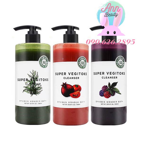 Sữa rửa mặt rau củ Super Vegitoks Cleanser
