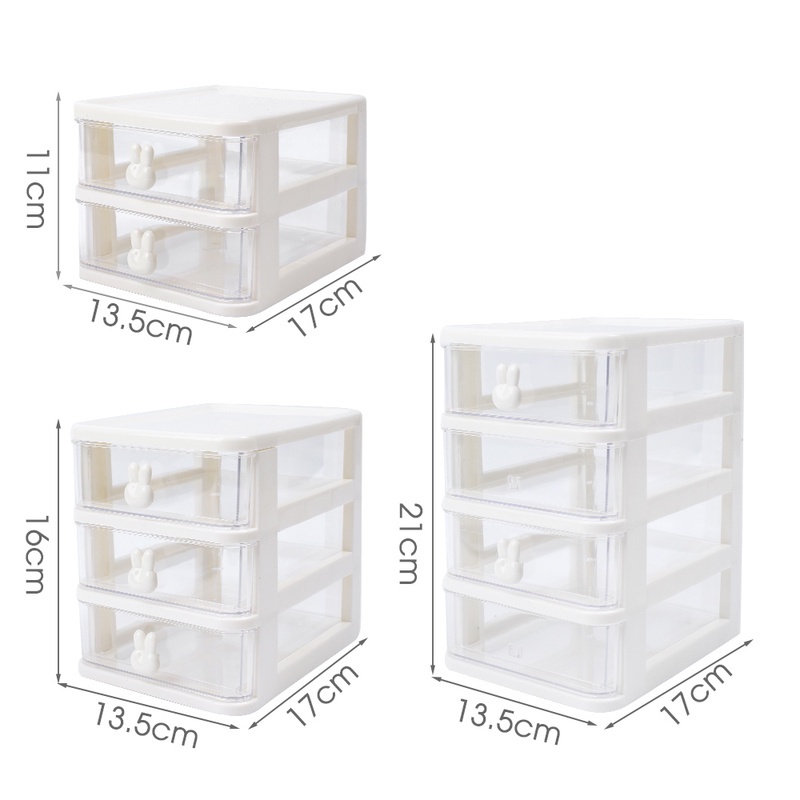 Hộp Đựng Đồ Dùng Nhiều Tầng / Đồ Dùng Để Bàn Dày Dặn Chống Bụi Bẩn Tiện Dụng
