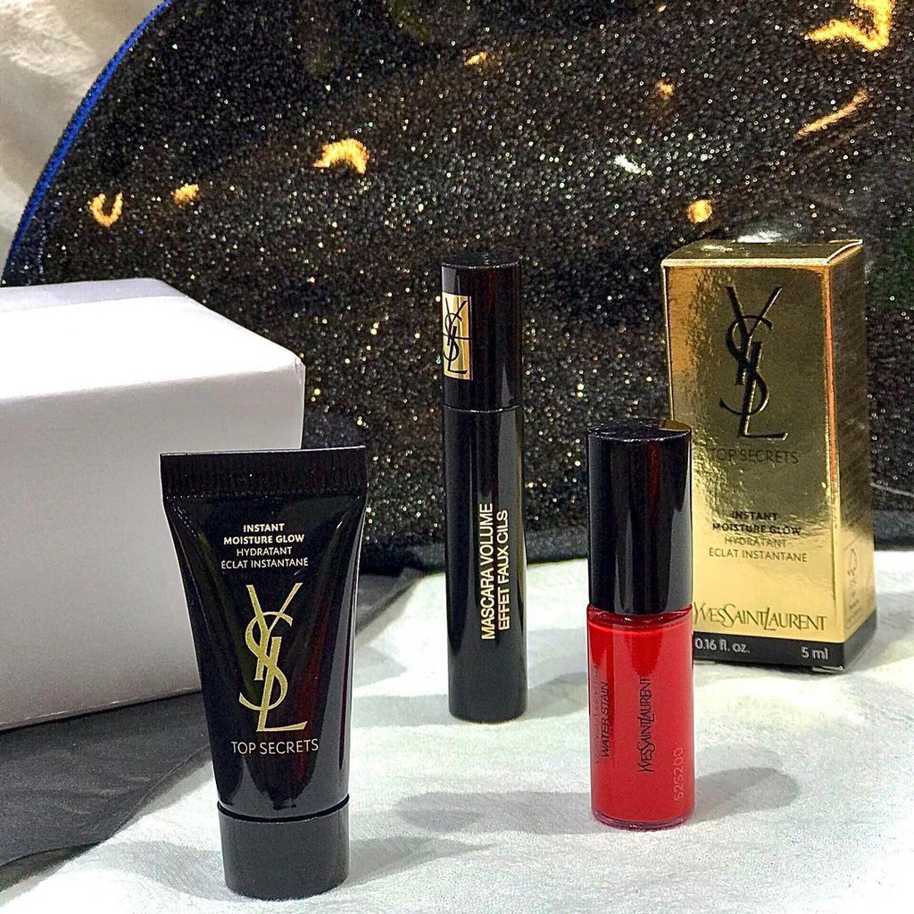SET TRANG ĐIỂM YSL MINI KÈM TÚI ĐỰNG ĐỒ MAKEUP | BigBuy360 - bigbuy360.vn
