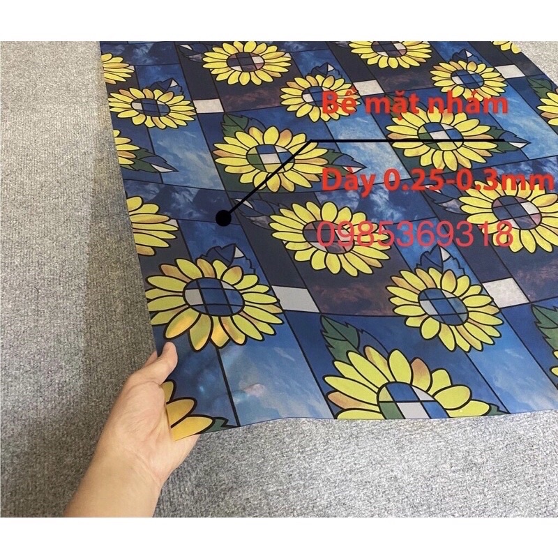 Giấy Dán Kính Hoa Hướng Dương Có Keo Sẵn